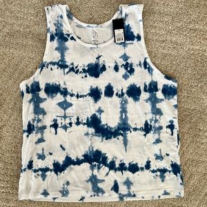 Mens Tye Dye Tank 💙🤍